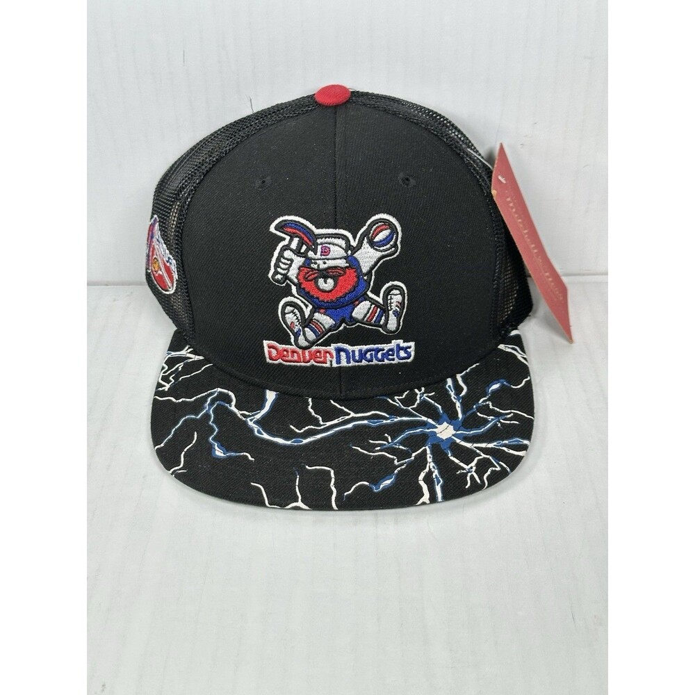 Mitchell & Ness Denver Nuggets NBA Storm Adjustable Snapback Trucker Hat Cap